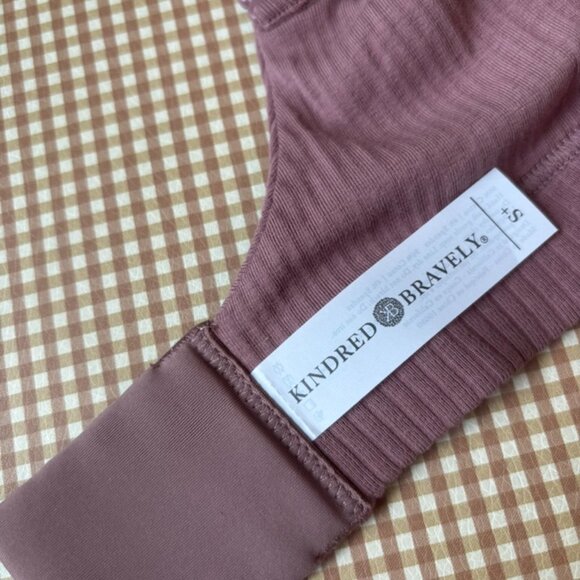 Kindred Bravely SMALL Bra Mauve Simply Sublime Nursing Wireless Back Closure - Picture 3 of 11